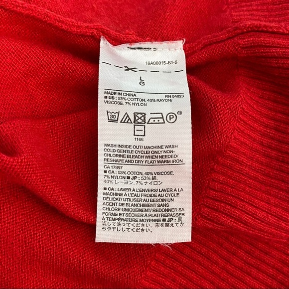 Banana Republic Red Cowl Neck Sweater - Picture 7 of 7